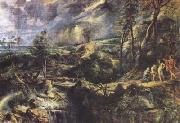 Stormy Landscape with Philemon und Baucis(mk08) Peter Paul Rubens
